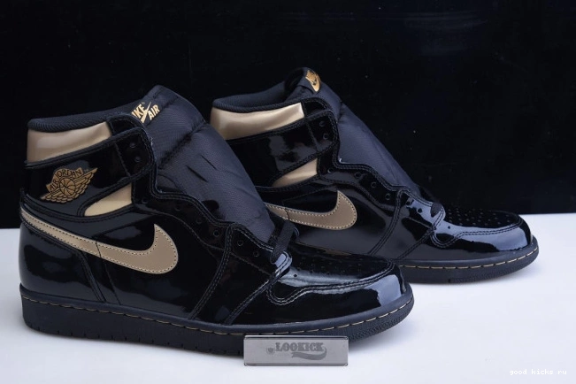 HIGH METALLIC 555088-032 GOLD RETRO AIR (2020) 1 JORDAN BLACK 0728